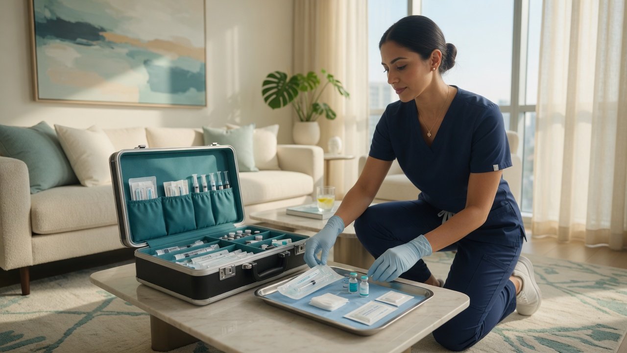 Mobile nurse practitioner peptide injection service